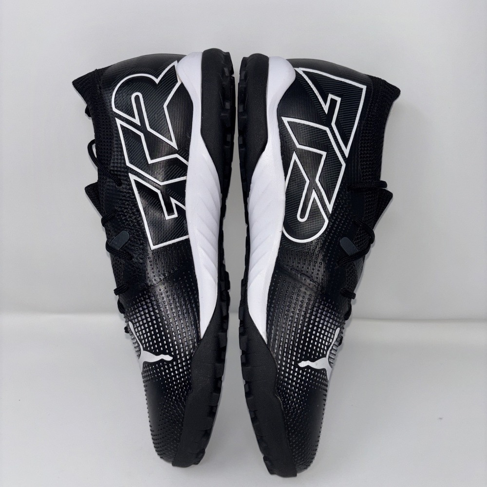 Puma Future 7 Match TT Soccer Turf Futsol Black White 107720-02 Mens Size 9.5 - Picture 2 of 11